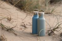 BOTTIGLIA TERMICA 500ML CON TAPPO IN BAMBOO